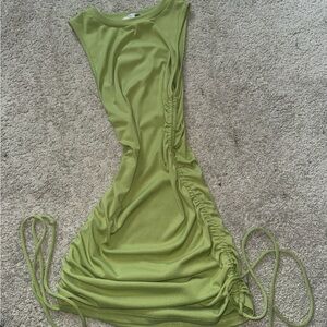 NEW NEVER WORN Bodycon Ruched Mini Dress